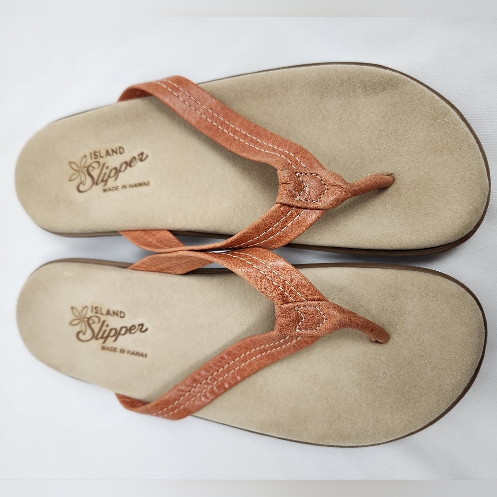 Hawaiian Island Slipper Sandals Flip Flops Size 10